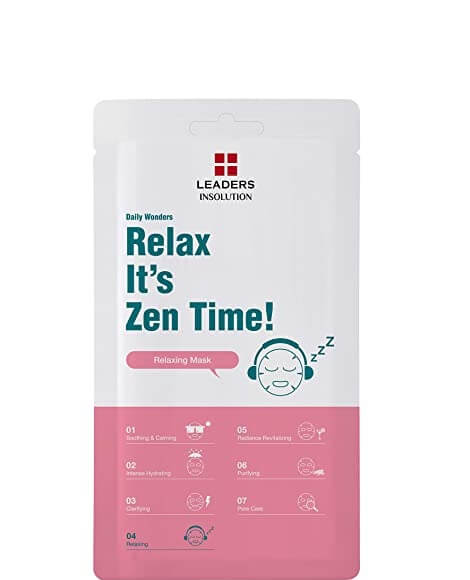 LEADERS INSOLUTION Daily Wonders Relaxing Sheet Mask Relax It's Zen Time