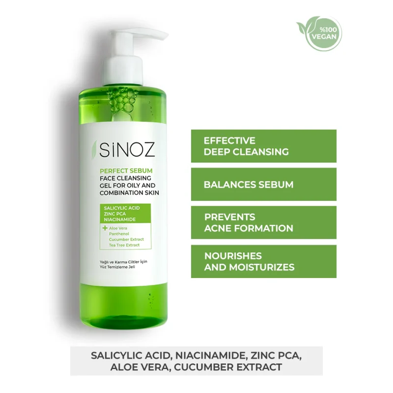 Sinoz Perfect Sebum Face Cleansing Gel  400ml